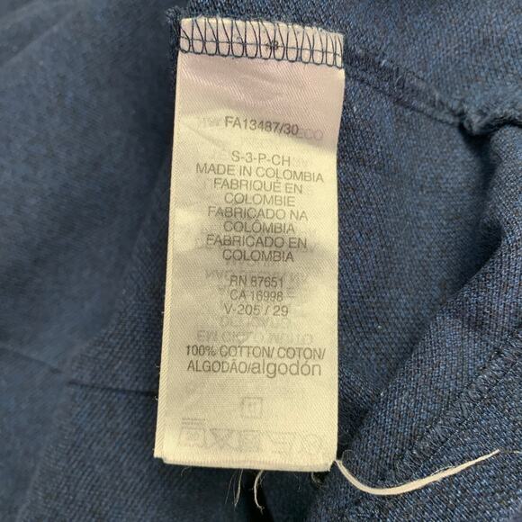 LACOSTE Size S Navy Cotton Half Placket Polo - Picture 5 of 5